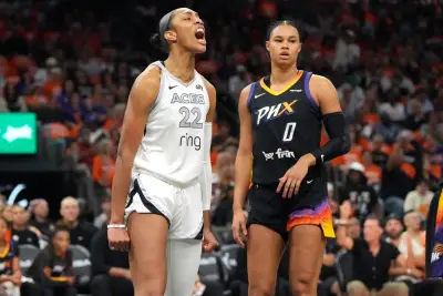Wilson hits last-second jumper to lift Aces over Mercury 90-88 for a 3-0 lead in the WNBA Finals