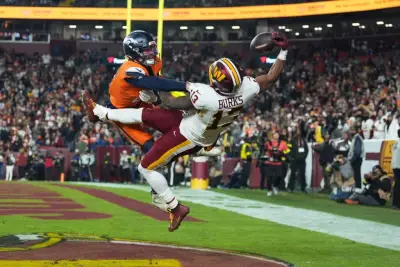 Catch of the year? Commanders’ Treylon Burks makes incredible 1-handed TD grab vs. Broncos