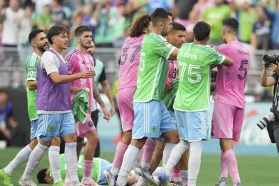 Inter Miami’s Luis Suárez apologizes for on-field antics after Leagues Cup final loss to Seattle