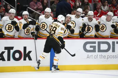 Pastrnak has a 3-point night in the Bruins’ 3-1 victory over Ovechkin and the Capitals