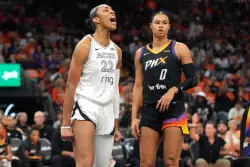 Wilson hits last-second jumper to lift Aces over Mercury 90-88 for a 3-0 lead in the WNBA Finals