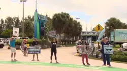 Animal advocates outside Miami Seaquarium voice concerns about relocations after park closes