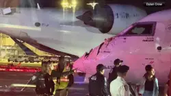Delta jets have a ‘low-speed collision’ on the ground at New York’s LaGuardia, injuring 1