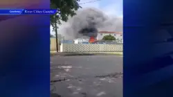 Garbage truck catches fire at Miami Springs facility; no injuries
