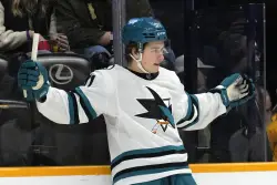 As Sharks’ preseason nears end, Macklin Celebrini believes he’ll play soon
