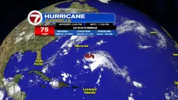 Gabrielle becomes a hurricane in Atlantic waters southeast of Bermuda
